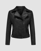 Kitsune Lapel Pleather Jacket